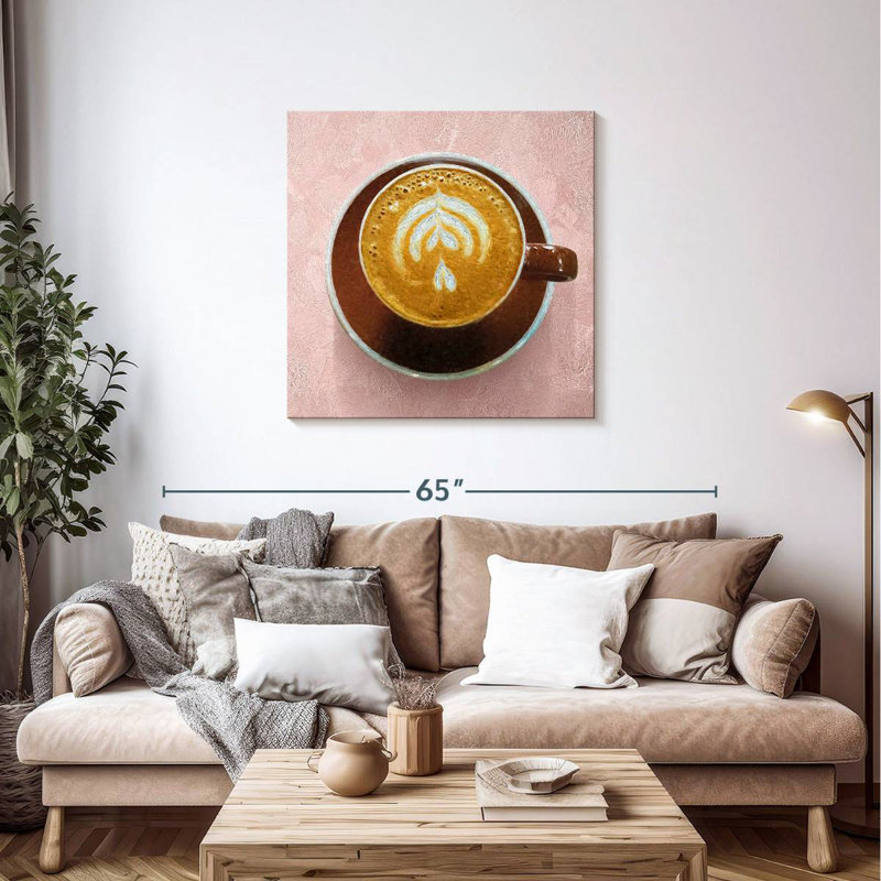 Cappuccino chaud Yarlin, H 36 po x l 36 po