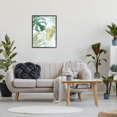 «Giclée de feuilles botaniques tropicales superposées» par Grace Popp
