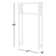 LUND Coventry 27"W x 48"H Bathroom Over Toilet Open Storage Shelf