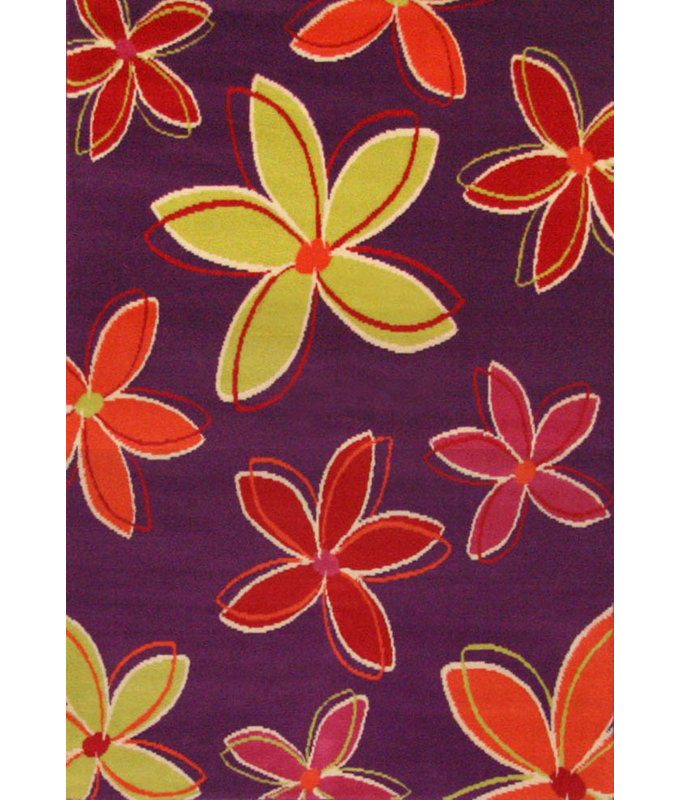 Antero Hand Tufted Floral Indoor Rug, 3'9" x 5'6"