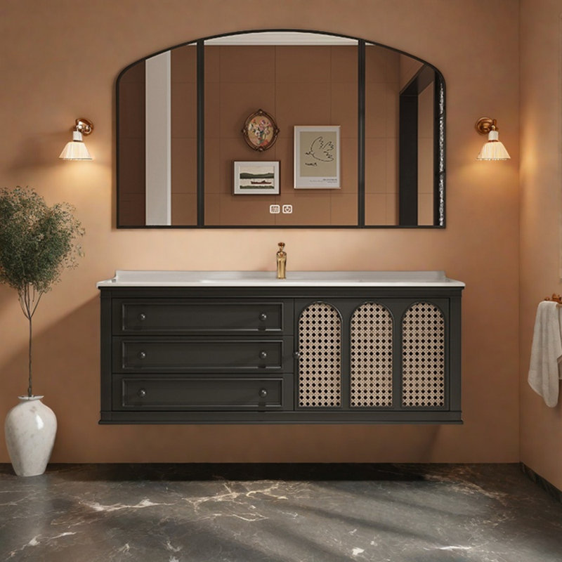 Armoire de salle de bain style français de luxe rétro