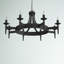 Eastbourne 8 - Light Waggon Wheel Chandelier