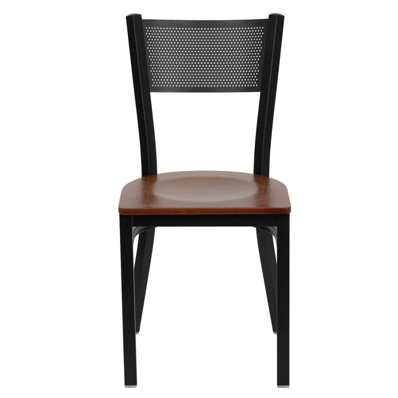 Chaise de restaurant en métal Victoria, Cerise