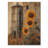 Farm Sunflowers Around The Silo III - Sunflowers Wood Wall Decor - On Natural Pine Wood-1041389905
