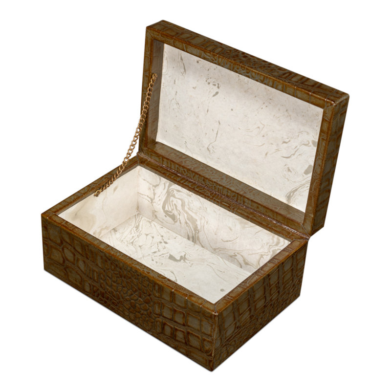 Shagreen Handmade Decorative Box, Green
