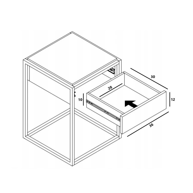 Debby Frame End Table