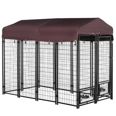 Chenil d'extérieur polyvalent avec caractéristiques avancées pour le confort des animaux de compagnie