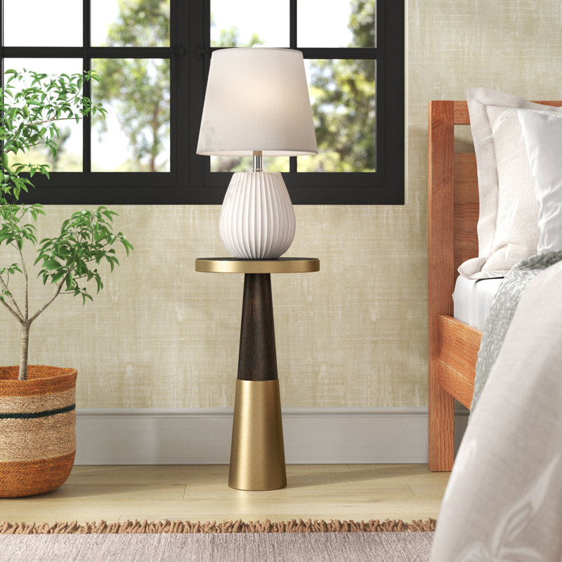 Kat Glass Top End Table