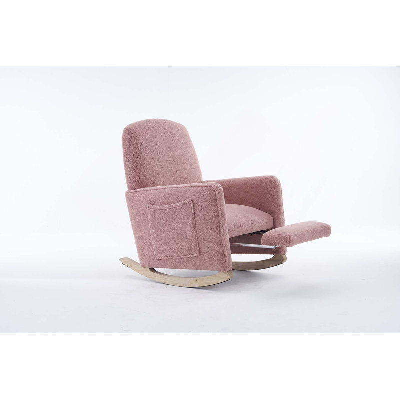 Chaise berçante Teddy, Rose