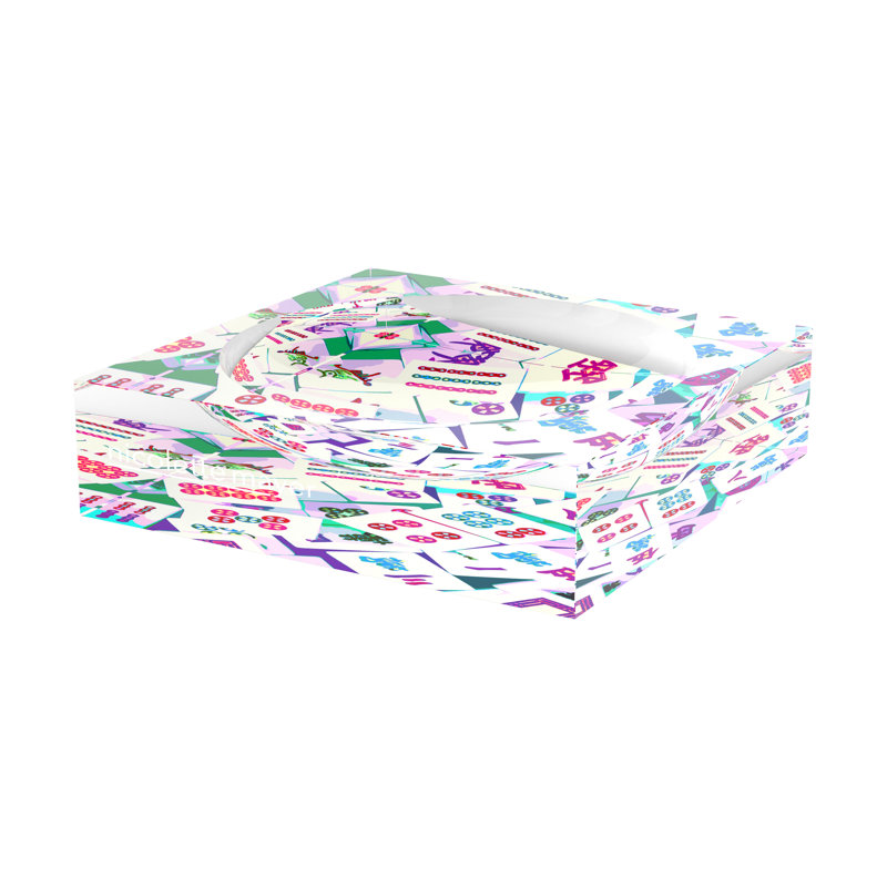 Mahjong Abstract Candy Catchall Dish, 8"W x 8"D x 2"H, Lively