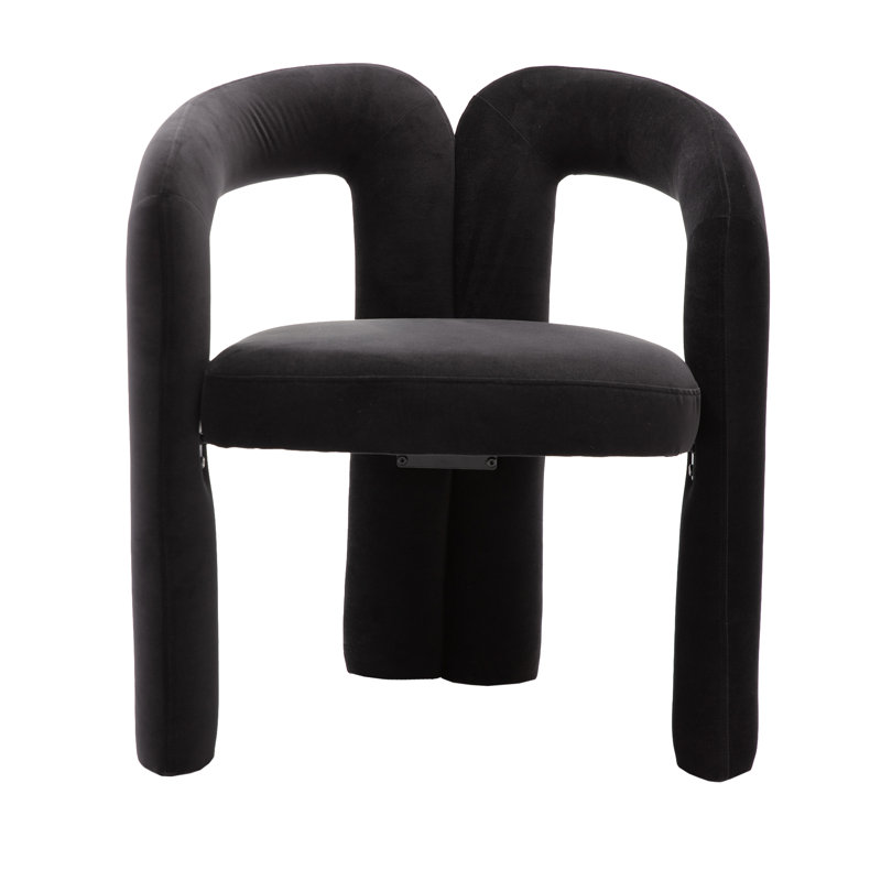 Ensemble de 2 chaises d'appoint Sailvan Barrel, Noir