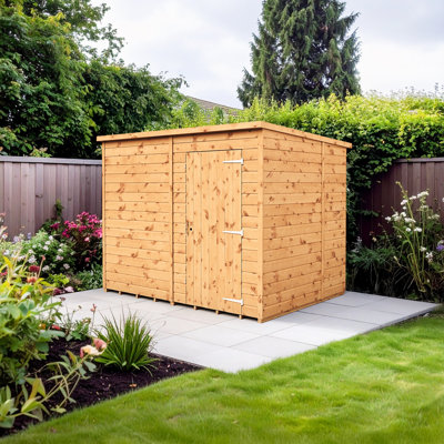 Modular Pent Garden Shed No Windows