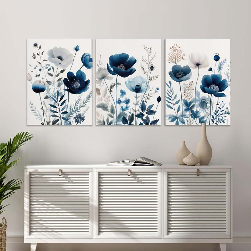 3 Piece Wrapped Canvas Print, 40 cm H x 30 cm W