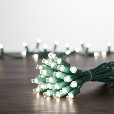 50FT-100 Lights White Twinkle Mini LED String Lights Commercial Grade Waterproof for Holiday Decoration, Christmas Decors
