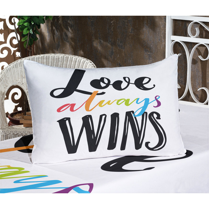 Ensemble de draps et taies décoratives Ambesonne Pride, multicolore, Ensemble de draps pour très grand lit californien