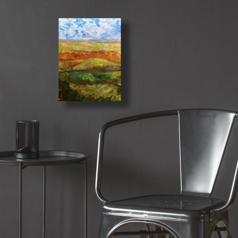  «Canyon Ridge 1» par Allan Friedlander, art mural en verre acrylique, 12 po x 16 po