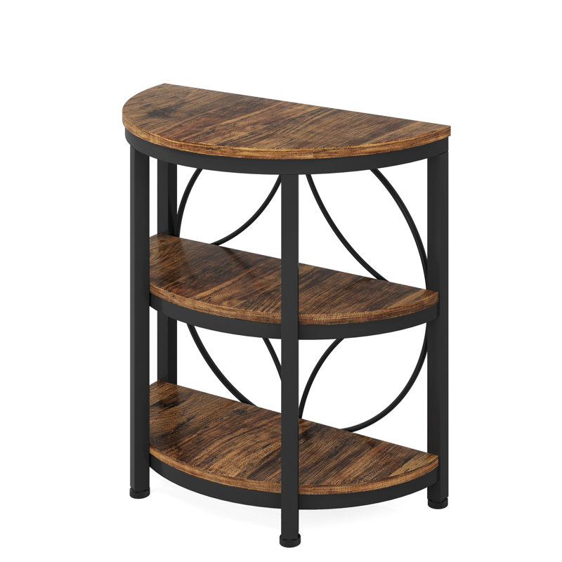 Petite table basse avec table de bout et table d'appoint, Brun