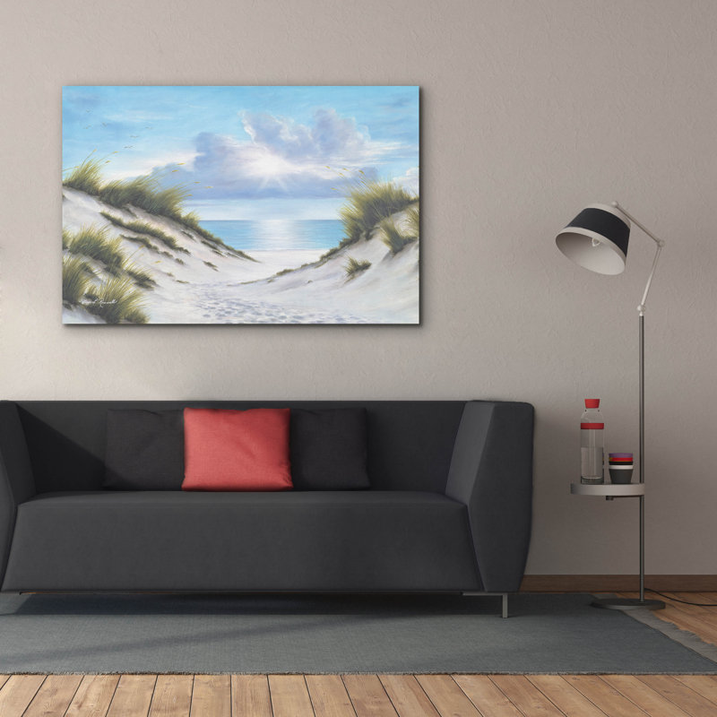«Sand And Sea» par Diane Romanello, H 40 po x l 60 po x P 1,5 po