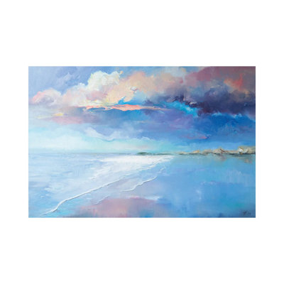 Beautiful Evening On The Beach by Katharina Valeeva - Wrapped Canvas Painting