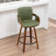 Tabouret de comptoir pivotant avec structure en bois Youngstown-123200779