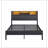 Black Full / Double Bed-486660039