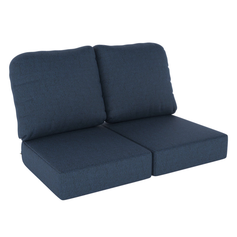 Indoor/Outdoor Sunbrella® Seat/Back Cushion, Spectrum Indigo Sunbrella®