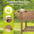 Elevated Raised Garden Bed with Storage Shelf, Solid Fir Wood Planter Box for Backyard Patio Balcony, Brown