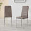 Eubanks Faux Leather Modern Tall Back Dining Chairs with Metal Legs & Diamond Stitching-1969960196-1902841194-1969960207