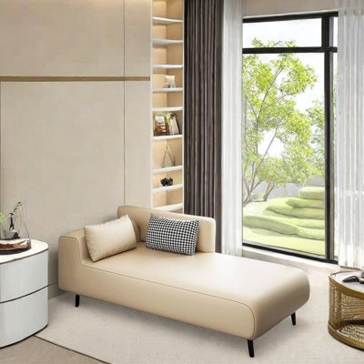 Fauteuil inclinable en tissu de cuir rembourré de latex éponge