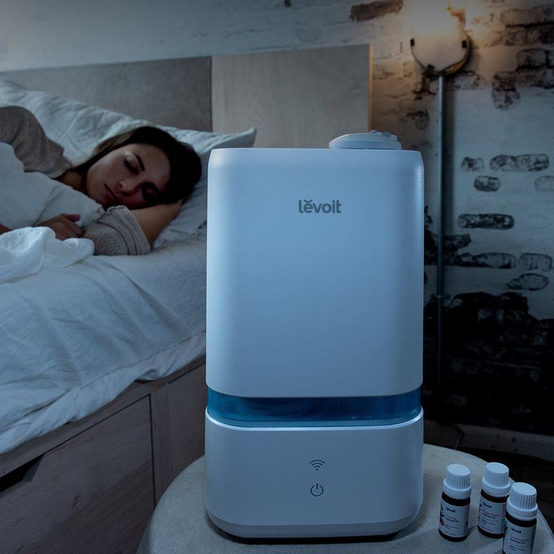 Levoit 4L White and Blue Smart Ultrasonic Cool Mist Humidifier