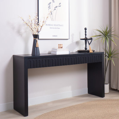 Console moderne avec 4 tiroirs - Table d'entrée avec rangement 59,2 po