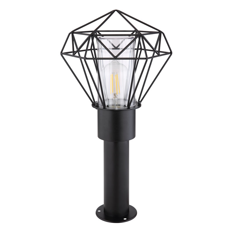 Couronne Black Stainless Steel Pathway Light, 50cm H x 25.5cm W x 22.5cm D
