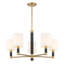 Lustre 5 lumières en laiton chaleureux Conrad-976284961-976284988