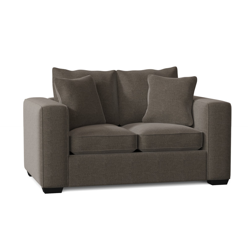 Aceyn 64'' Upholstered Reclining Loveseat, Jango Mushroom
