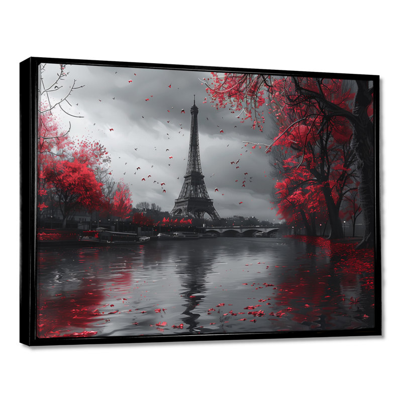 Photo Tour Eiffel Eiffel Magic in Paris II - City Paris, art mural, H 12 po x l 20 po, Cadre noir