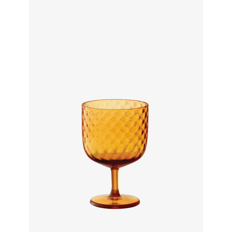 Dapple Handmade Red Wine Glass, Sun Amber