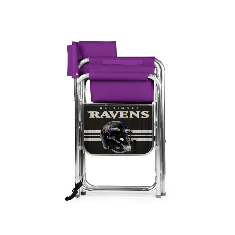 Folding Director Chair, Purple, Baltimore Ravens