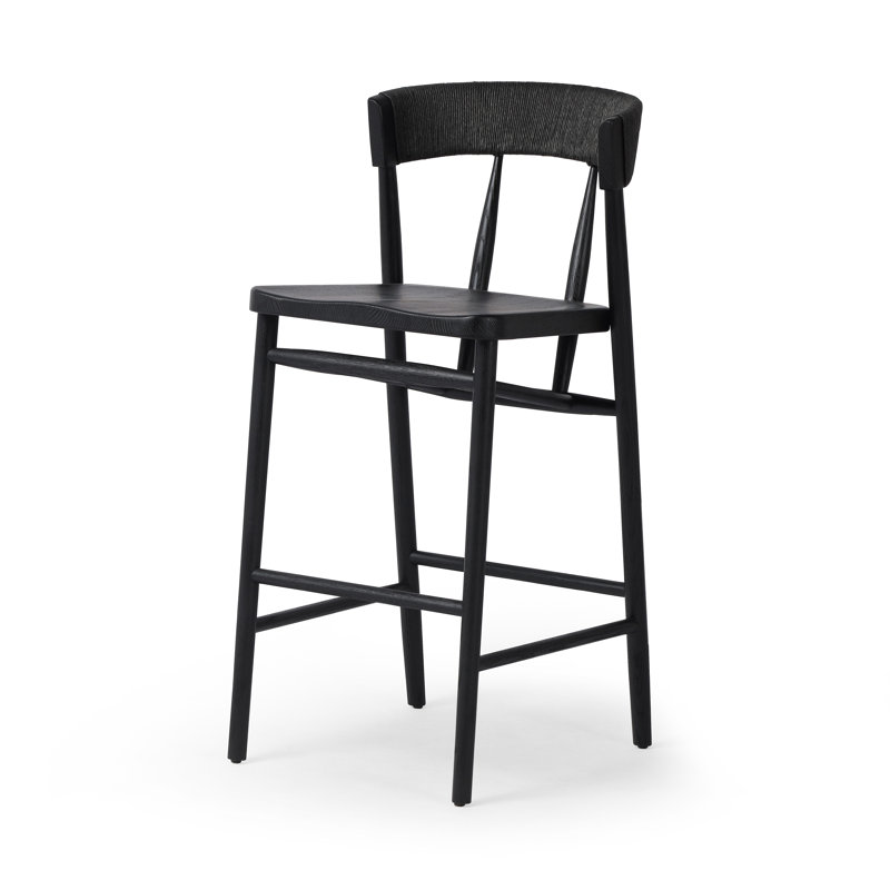 Buxton Stool, Bar Stool (30" Seat Height), Black