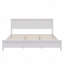 Lit plateforme, bois massif blanc-1019921289