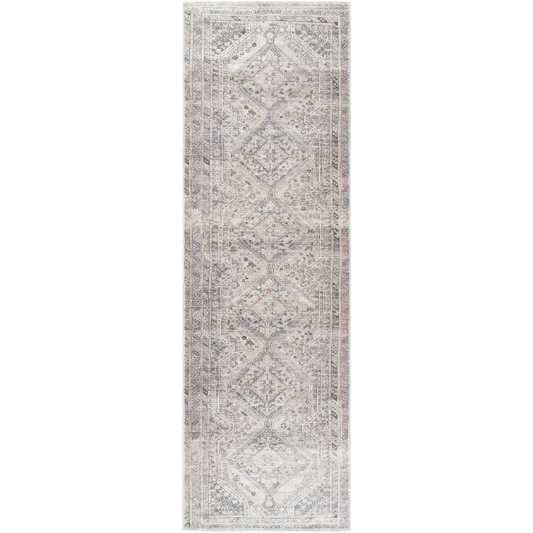 Vivir x Livabliss Eleni Sterling Grey Machine Washable Area Rug