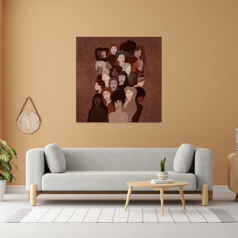 «Unity Of Shades», art mural abstrait moderne, H 48 po x l 48 po