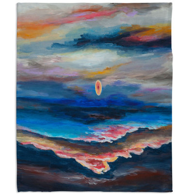 Couverture sherpa doux moonscape 1