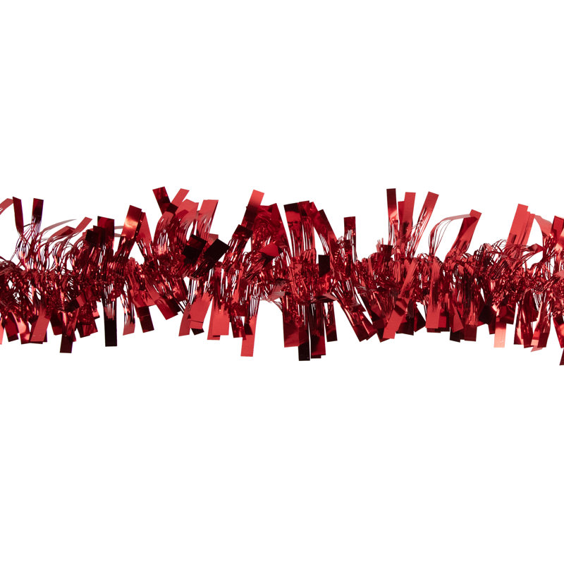 Guirlande de Noël 50 'x 3 "Boa, Rouge