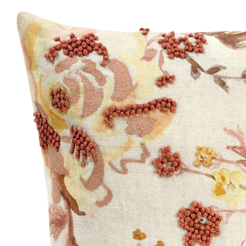 Amra 20" Fabric Clay Throw Pillow