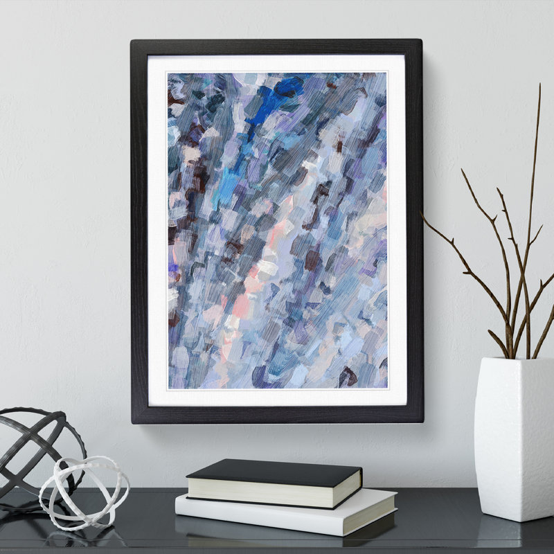 Fantasy Forever Abstract - Single Picture Frame Painting, Black, 64cm H x 46cm W x 2cm D