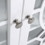 Buffet HOMcom, armoire de rangement pour la cuisine, armoire décorative à double porte vitrée avec tablettes réglables, blanc