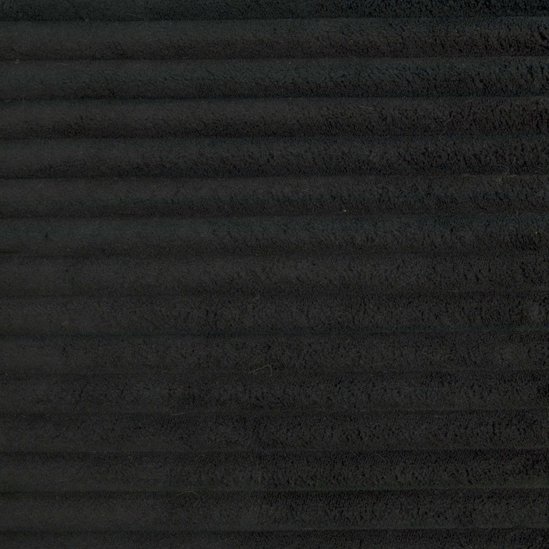 Chaise d'appoint rembourrée avec coussin, Noir
