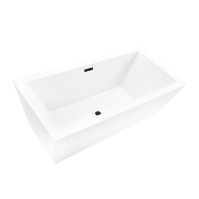 67" x 32" Freestanding Soaking Acrylic Bathtub