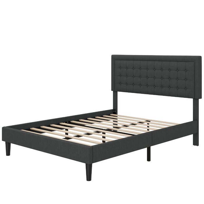 Red Barrel Studio® Tufted Upholstered Platform Bed with Adjustable ...