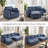 106" Wide Reversible U-Shaped Modern Modular Sectional Sofa With 2 Storage Ottomans, Charging Port, Arm Pillows, Side Pockets-1731675220
